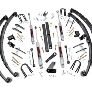 618.20 - Rough Country 4.5 Inch Lift Kit - Fits Power Steering Jeep Wrangler YJ 4WD 201987-201995