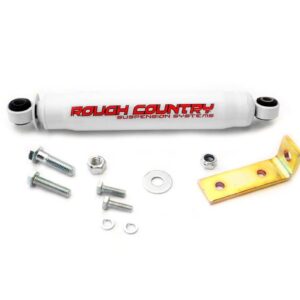 87361 - Rough Country N3 Steering Stabilizer - Fits Nissan D21 Hardbody Truck 86-94/Pathfinder 87-95