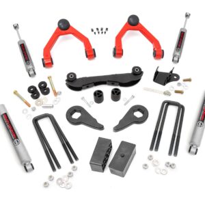 16530RED - Rough Country 2-3 Inch Lift Kit - Fits Rear Blocks Chevrolet C1500/K1500 Truck & SUV 4WD 88-99