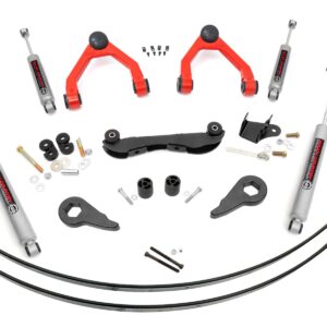 17030RED - Rough Country 2-3 Inch Lift Kit - Fits Rear AAL Chevrolet C1500/K1500 Truck & SUV 4WD 201988-201999