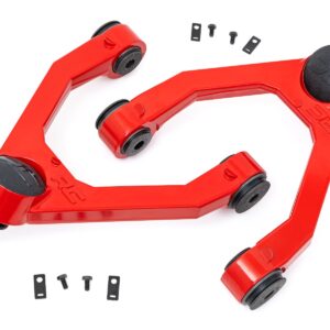 7546RED - Rough Country Red Forged Upper Control Arms - Fits 2-3 Inch Lift Chevrolet C1500/K1500 Truck & SUV 88-99