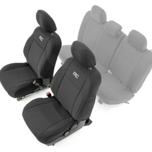 91030 - Rough Country Seat Covers - Fits Front Double Cab - Fits Toyota Tacoma 2WD/4WD 2016-2023
