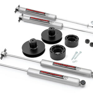 65830 - Rough Country 2 Inch Lift Kit - Fits N3 Jeep Wrangler TJ 97-06/Wrangler Unlimited 04-06