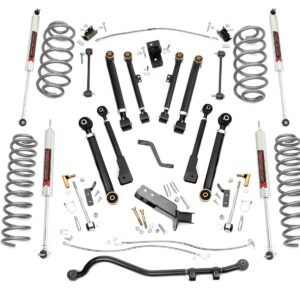 66140 - Rough Country 4 Inch Lift Kit - Fits X-Series M1 - Fits Jeep Wrangler TJ 97-06/Wrangler Unlimited 04-06