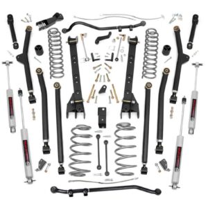 66330 - Rough Country 4 Inch Lift Kit - Fits Long Arm Jeep Wrangler TJ 4WD 201997-2006