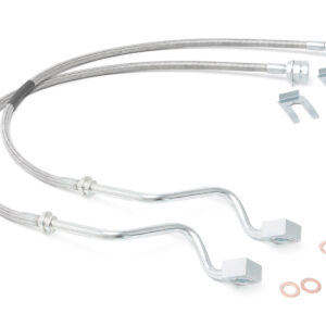 89705 - Rough Country Brake Lines - Fits Stainless FR - Fits 4-8 Inch Lift - Fits Ford F-20260/F-350 Super Duty 99-04