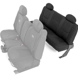 91014 - Rough Country Rear Seat Covers - Fits Full Bench Chevrolet/GMC 1500 99-06 & Classic