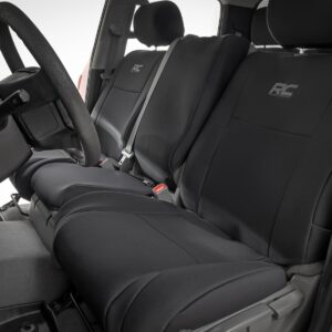 91060 - Rough Country Seat Covers - Fits FR w/ Console Cover and Rear Toyota Tundra 2WD/4WD 07-2013