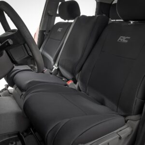 91061 - Rough Country Seat Covers - Fits FR w/ Console Cover and Rear Toyota Tundra 2WD/4WD 07-2013