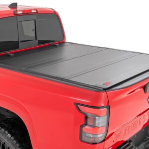 49520551A - Rough Country Hard Tri-Fold Flip Up Bed Cover - Fits 5' Bed Nissan Frontier 2WD/4WD 2022-2026