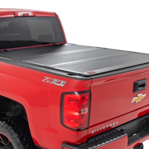 49119551 - Rough Country Hard Tri-Fold Flip Up Bed Cover - Fits 5'9" Bed Chevrolet/GMC 1500 2014-2018 & Classic