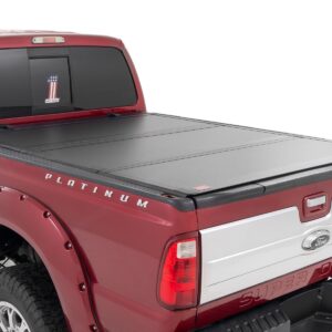 49214651 - Rough Country Hard Tri-Fold Flip Up Bed Cover - Fits 6'10" Bed Ford F-20260/F-350 Super Duty 99-2016