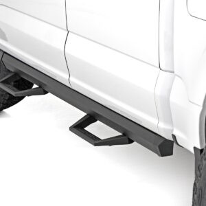 51141 - Rough Country SRL2 Adj Aluminum Step - Fits Crew Cab Ford F-150/Lightning/F-20260/F-350/Raptor 2015-2026
