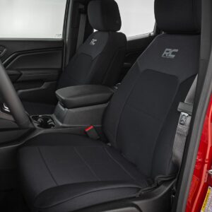 91069 - Rough Country Seat Covers - Fits Front Bucket  Rear Bench - Fits Chevrolet/GMC Canyon/Colorado 2023-2026