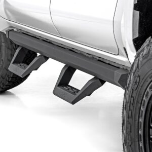 73004 - Rough Country SRX2 Adjustable Aluminum Steps - Fits Double Cab Toyota Tacoma 2WD/4WD 2024-2026