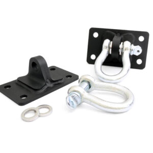 1046 - Rough Country D Ring Shackles and Mounts - Fits Stubby Winch Bumpers Jeep Wrangler JK/Wrangler Unlimited 07-2018