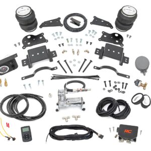 10033WC - Rough Country Air Spring Kit w/compressor - Fits Wireless Controller 4 Inch Lift Kit - Fits Dodge/Ram 2500 2014-2022