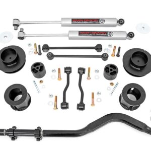 78730 - Rough Country 3.5 Inch Lift Kit - Fits Spacers Jeep Gladiator JT 4WD 2024-2026