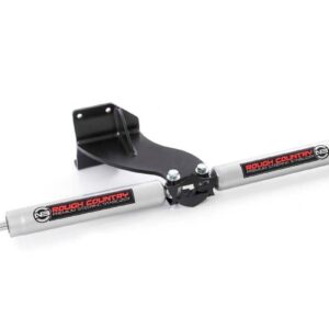 8749430 - Rough Country N3 Steering Stabilizer - Fits Dual 2.5-8 Inch Lift - Fits Dodge/Ram 2500 2014-2026/3500 2013-2026