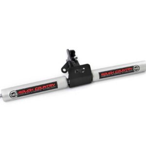 8749630 - Rough Country N3 Steering Stabilizer - Fits Dual 4 Inch Lift - Fits Jeep Grand Cherokee WJ 99-04