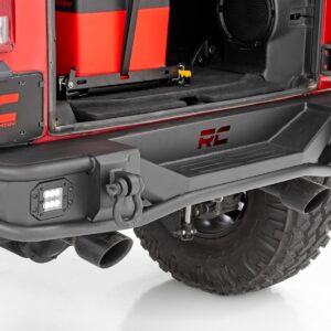 10649 - Rough Country Rear Bumper - Fits Tubular Jeep Wrangler JK/Wrangler Unlimited  2007-2018