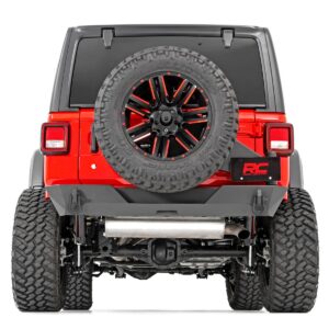 10598 - Rough Country Rear Bumper - Fits Trail Tire Carrier - Fits Jeep Wrangler JL 2021-2024/Wrangler Unlimited 2018-2026