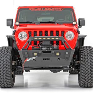 10597A - Rough Country Front Bumper - Fits Stubby Trail - Fits Jeep Gladiator JT/Wrangler JK & JL/Wrangler Unlimited
