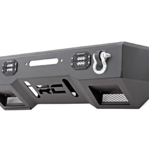 11831 - Rough Country Front Bumper - Fits Stubby BLK LED - Fits Jeep Gladiator JT/Wrangler JK & JL/Wrangler Unlimited 4WD