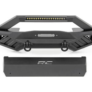 10645A - Rough Country Front Winch Bumper - Fits Jeep Gladiator JT/Wrangler JK & JL/Wrangler Unlimited 4WD