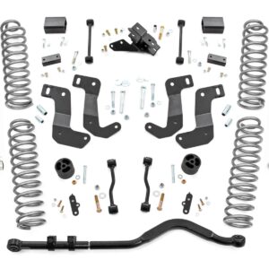 66840 - Rough Country 3.5 Inch Lift Kit - Fits C/A Drop Stage 1 - Fits M1 - Fits Jeep Wrangler Unlimited 2018-2023