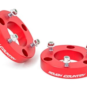 863RED - Rough Country 2 Inch Leveling Kit - Fits Red Spacers Nissan Titan 2WD/4WD 2004-2024