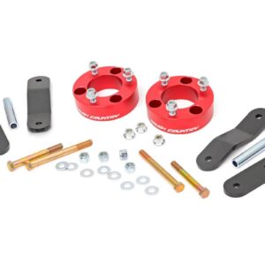 867RED - Rough Country 2.5 Inch Leveling Kit - Fits Red Spacers Nissan Frontier 05-2026/Xterra 05-2015