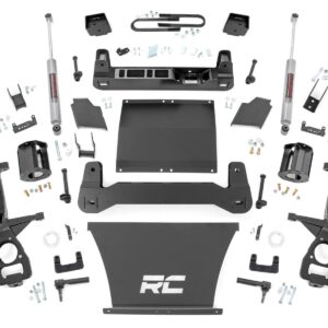 21630 - Rough Country 6 Inch Lift Kit - Fits Mono Leaf Rear Chevrolet Silverado 1500 4WD 2022-2024