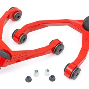 19401ARED - Rough Country Red Forged Upper Control Arms - Fits 2.5-3.5 Inch Lift Chevrolet/GMC 1500 Truck & SUV 07-2018 & Classic