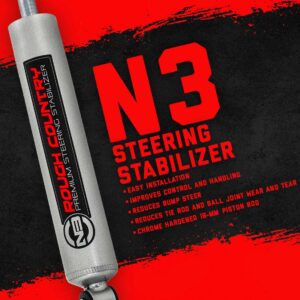 8735530 - Rough Country N3 Steering Stabilizer - Fits Chevrolet/GMC C10/K10 C15/K15 Truck/Half-Ton Suburban 69-72