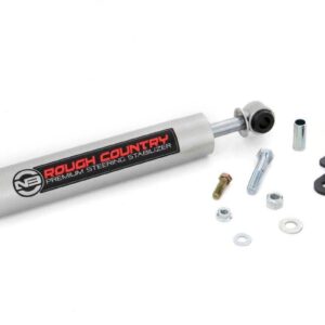 8730630 - Rough Country N3 Steering Stabilizer - Fits Relocation Bracket Jeep Wrangler JK/Wrangler Unlimited 07-2018