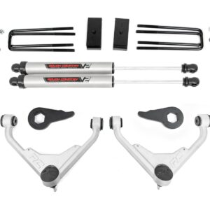 859870 - Rough Country 3 Inch Lift Kit - Fits V2 FK/FF - Fits Chevrolet/GMC Sierra/Silverado 2500 HD Suburban/Yukon XL 2500 2001-2010
