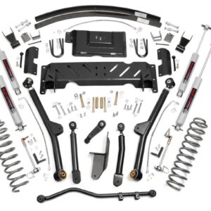 68922 - Rough Country 4.5 Inch Lift Kit - Fits Long Arm RR AAL - Fits NP231 - Fits Jeep Cherokee XJ 4WD 84-01