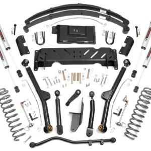 68670 - Rough Country 4.5 Inch Lift Kit - Fits Long Arm RR Leafs - Fits V2 - Fits Jeep Cherokee XJ 4WD 84-01