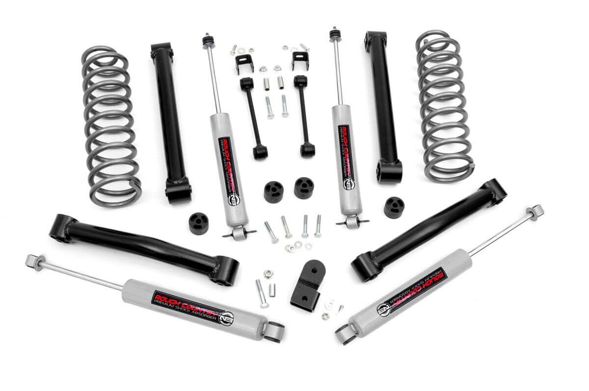 636.20 - Rough Country 3.5 Inch Lift Kit - Fits V-6 Motor Jeep Grand Cherokee ZJ 2WD/4WD 201993-201998